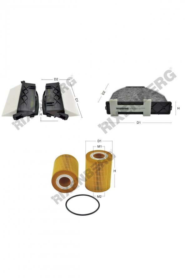 Mercedes E 300 Cdi Be/Bluetec  (212) 204-231 Hp 10 > Rixenberg Filtre Bakım Seti ürün görseli 1