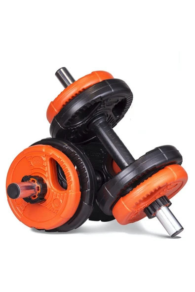 Ecgspor 11 kg Grip Plate Dumbbell Set-(10kg plates +2bar) ürün görseli 1