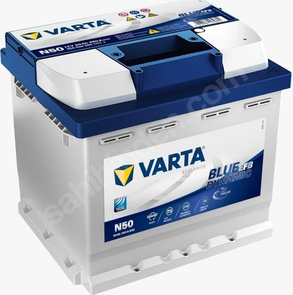 N50 12V  50 Ah Amper 550A Varta Akü Start-Stop EFB Blue Dynamic Ü.T 2026 ürün görseli 1