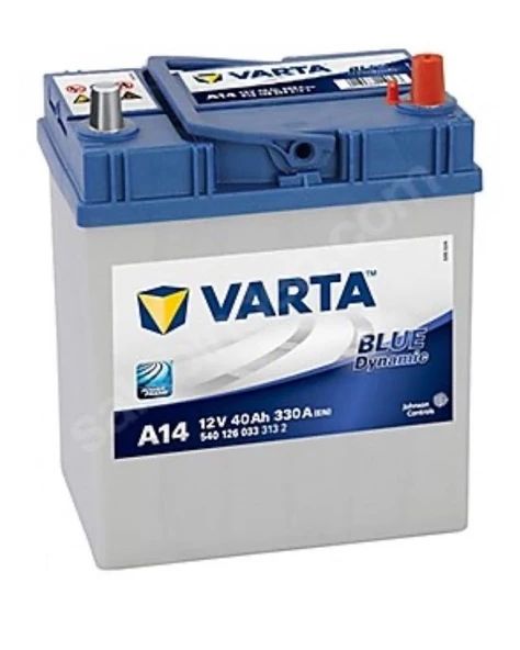 A14 12V 40 Ah 330A Varta Akü Blue Dynamic  Ü.T  2026 ürün görseli 1