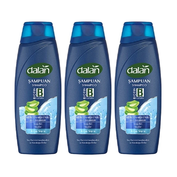 Dalan Şampuan Aloe Vera Özlü Kepeğe Karşıt Etkili 450 Ml x 3 Adet ürün görseli 1