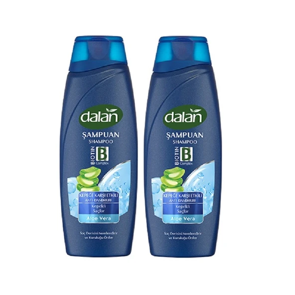 Dalan Şampuan Aloe Vera Özlü Kepeğe Karşıt Etkili 450 Ml x 2 Adet ürün görseli 1