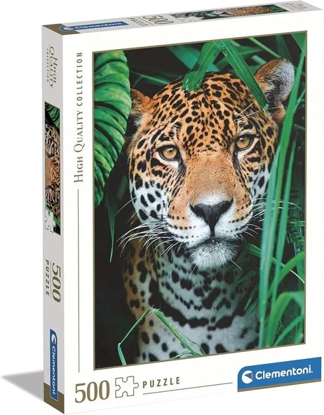 Clementoni  500 Parça Yetişkin Puzzle  Jaguar In The Jungle 35127 ürün görseli 1