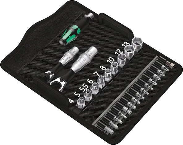 WERA Zyklop Mini 2 Cırcır Lokma ve Bits Uç Seti (05135918001) ürün görseli 1