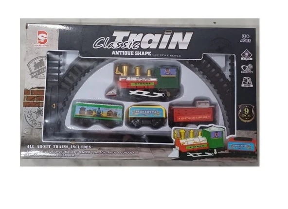 9 Parça Mini Pilli Tren Seti 2333 ürün görseli 1