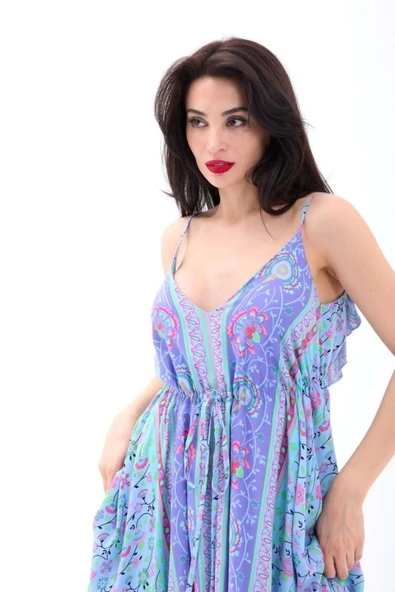 6467 ELBİSE-LİLA - Resim 5