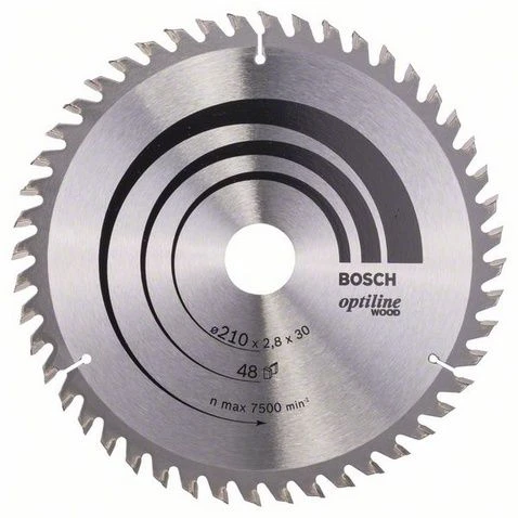 BOSCH Pro Wood 210 mm 48 Diş Ahşap Daire Testere Bıçağı ürün görseli 1