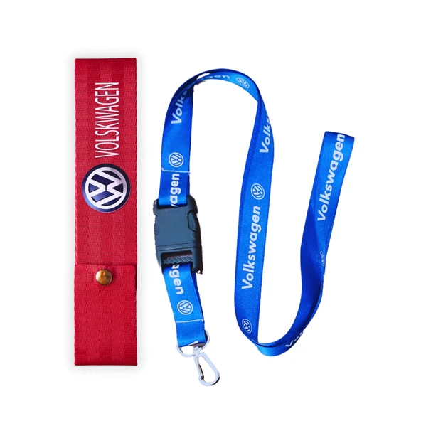 Volkswagen Kırmızı Oto Ayna Askısı & Anahtarlıklı Ayna Ipi / Kırmızı Oto Tampon Dili & Çeki Ipi ürün görseli 1