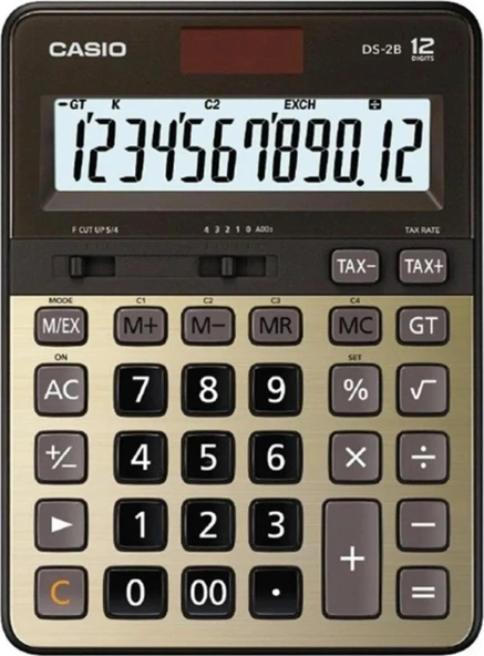 Casio Hesap Makinesi Masaüstü 12 Hane Prof DS-2B-GD ürün görseli 1