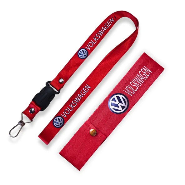 Volkswagen Kırmızı Oto Ayna Askısı & Anahtarlıklı Ayna Ipi / Kırmızı Oto Tampon Dili & Çeki Ipi ürün görseli 1