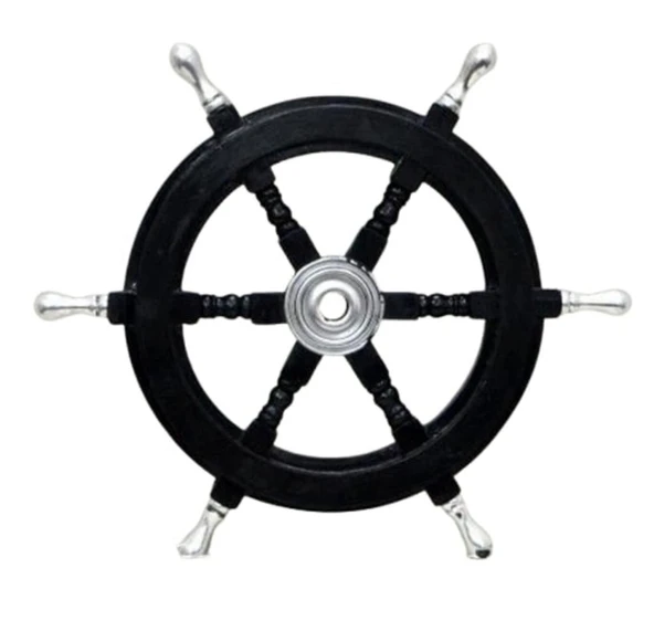 DENİZCİLİK GRUBU-Marine Pirinç Aksesuar-AHŞAP DÜMEN-61x61x5 CM-JTTR2391 ürün görseli 1