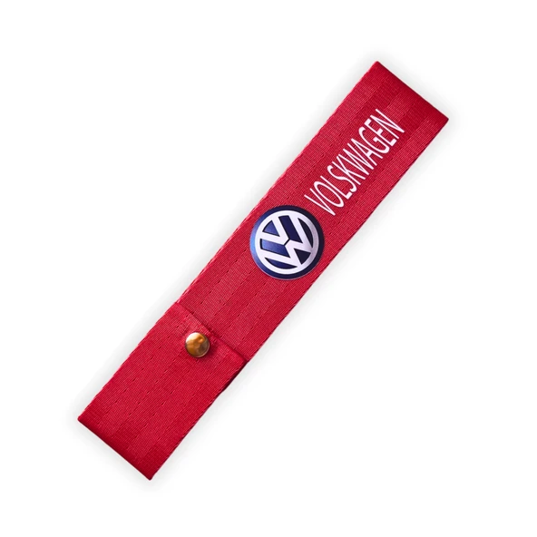 Volkswagen Kırmızı Yüksek Kalite Oto Tampon Çeki Ipi Volkswagen Çıt Çıtlı Tampon Dili Sticker Arma ürün görseli 1