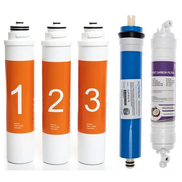 Sulook Waterlife Su Arıtma Cihazı Uyumlu Tak-Çevir 5'li Filtre Seti, Vontron Membranlı ürün görseli 1