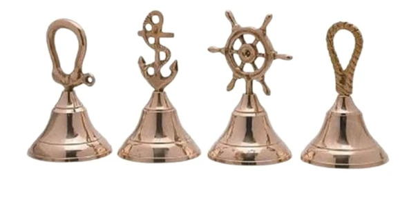 DENİZCİLİK GRUBU-Marine Pirinç Aksesuar-MASA ÜSTÜ ZİL 4 LÜ-13x6x6 CM ADET-JTTR36215 ürün görseli 1