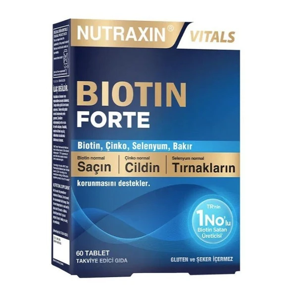 Nutraxin Biotin Forte 60 Tablet ürün görseli 1