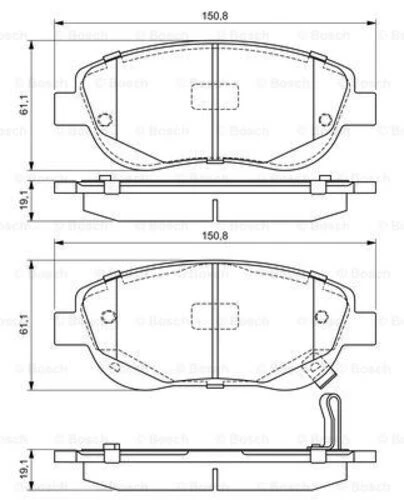 986494682 Ön Balata Toyota Uyumlu Avensis 1.6 2.0 2.2 D4D (2.09- Verso 2.2 D4D-2.2D (2.09-