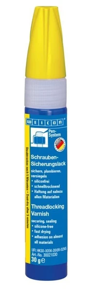 Weicon Garanti Mührü 30 g, sarı (RAL 1021)Mühürleme Verniği -Sızdırmazlık cilası ürün görseli 1