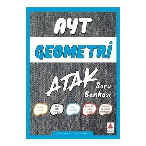 DELTA KÜLTÜR AYT GEOMETRİ ATAK SORU BANKASI ürün görseli 1
