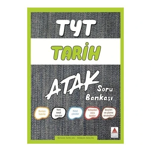 DELTA KÜLTÜR TYT TARİH ATAK SORU BANKASI ürün görseli 1
