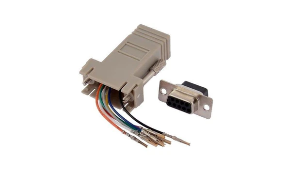 9 pin Dişi rj45 d-sub modular adaptör ürün görseli 1