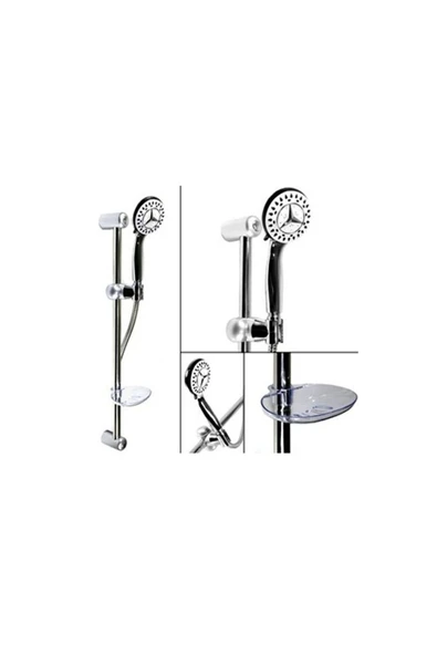 Bainer  Çiğdem Sürgülü Duş Seti (5 Fonksiyonlu) - Sliding Shower Set (5 Function) ürün görseli 1