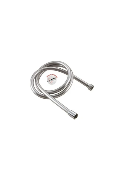 Bainer  150cm Uzun Ömürlü Esnek PVC Gri Duş Hortumu  (Kırılmaz-Çatlamaz-Patlamaz) - Shower Hose ürün görseli 1