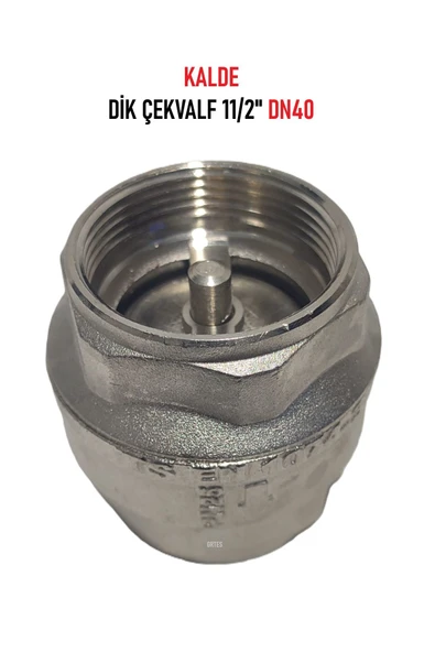 KALDE  11/2" Dn40 Sarı/Krom Dik Çekvalf - Vertical Check Valve ürün görseli 1