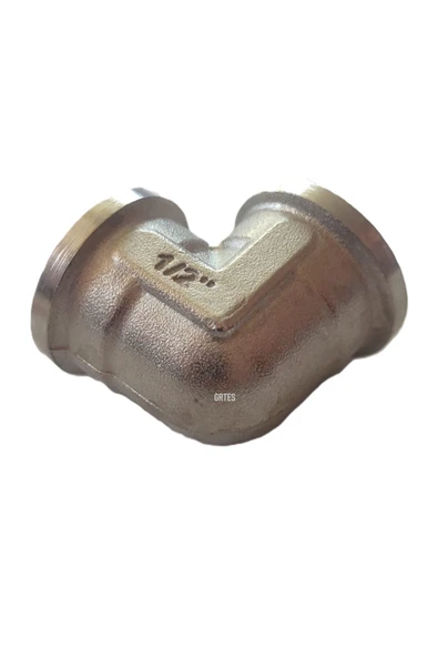 KALDE  1/2" Dn15 Sarı/Krom Dirsek İç Dişli (Dişi) - Brass İnternal Thread Elbow - Resim 4