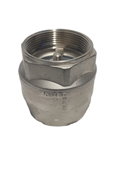 KALDE  2" Dn50 Sarı/Krom Dik Çekvalf - Vertical Check Valve - Resim 2