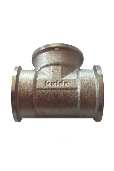 KALDE  3/4" Dn20 İç Dişli Sarı/Krom TE (Dişi) - Chrome Tee - Resim 4