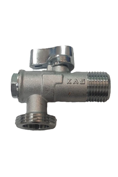 KAS  Filtreli Mini Çamaşır ve Bulaşık Makine Musluğu 1/2" x 3/4"- Washing Machine Armature ürün görseli 1