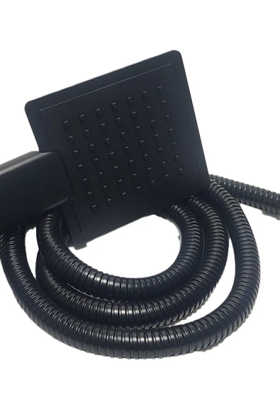 Bainer  Armoni Kare Siyah Mafsallı Duş Seti - Hanging Shower Set ürün görseli 1