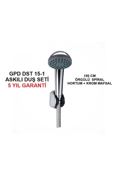 GPD  Dst 15-1 Askılı (MAFSALLI) Duş Seti (5 YIL GARANTİ) - Shower Set ürün görseli 1