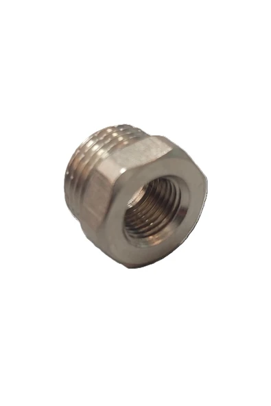 KALDE  1/4 x 1/2"krom Dişli Redüksiyon (Manometre Redüksiyonu) - Chrome Reduction ürün görseli 1