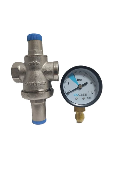 KALDE  1/2" DN15 Rekorsuz Su Basınç Düşürücü (Manometreli) - Pressure Reducing Valves (With Manometer) ürün görseli 1