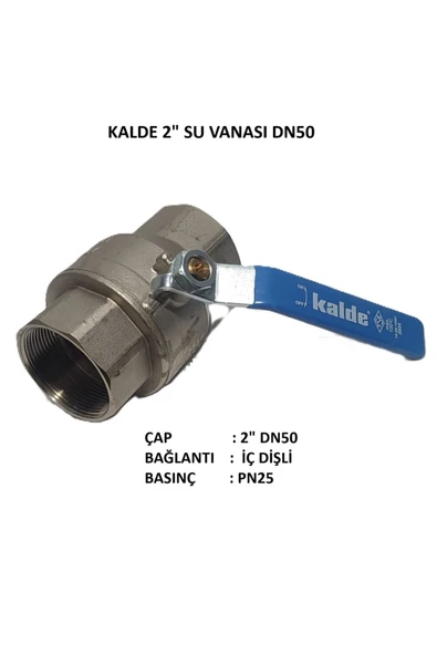 KALDE  2" Küresel Su Vanası DN50 - Water Valve PN25 ürün görseli 1