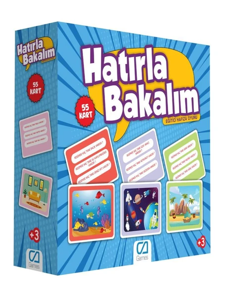 Ca Games Hatırla Bakalım - Eğitici Oyun Kartları CA.5108 ürün görseli 1
