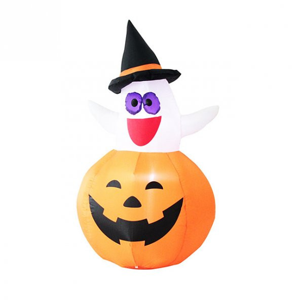 CADILAR BAYRAMI HALLOWEEN ŞİŞME ŞAPKALI CADI DEKOR 120 CM ürün görseli 1
