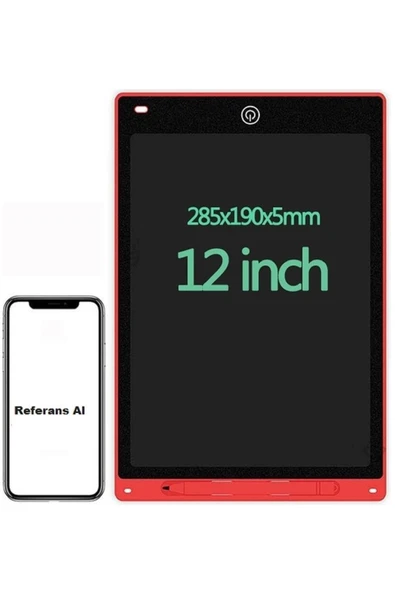 Şıktek 12" Renkli Dijital Yazı Tahtası 12 Inc Grafik Tablet Dijital Not Tahtası Yaz-Sil Dijital Not ürün görseli 1