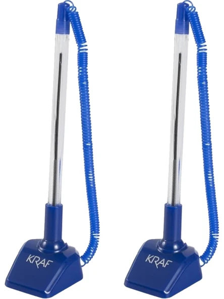 Kraf (2 Adet) Spiralli Kalem 0.7 Mavi (304G) ürün görseli 1