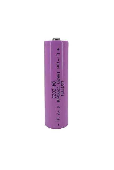 Watton 18650 2200mAh 1Li Şarjlı Fener Pili Li-ion 3.7V 1C Premium ürün görseli 1