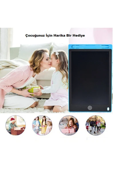 sonteknolojim 12" Renkli Dijital Yazı Tahtası 12 Inc Grafik Tablet Dijital Not Tahtası Yaz Sil Dijital Not Tahtası ürün görseli 1