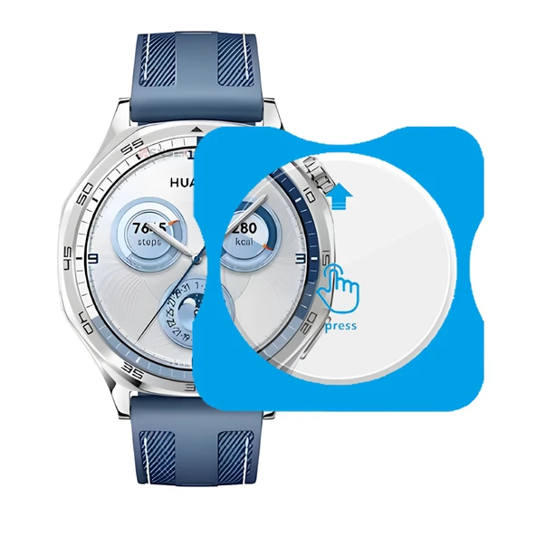 Huawei Watch GT5 46mm Ekran Koruyucu Tam Uyumlu, Kolay Takılan Temperli Cam ürün görseli 1