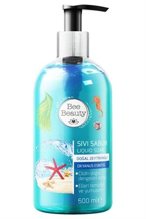 Bee Beauty Doğal Zeytinyağlı Okyanus Esintisi Sıvı Sabun 500 ml ürün görseli 1