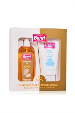 Benri Bronzlastirici Yağ 150 ml + Güneş Sonrası Jel 150 ml ürün görseli 1