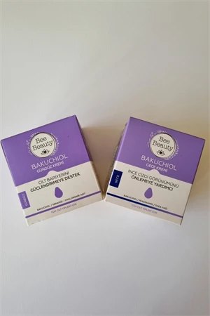 Bakuchiol Nemlendirici Kırışıklık Önleyici Gündüz Kremi 50 ml Bakuchiol İnce Çizgi Görünümünü Önlemeye Yardımcı Gece Kremi 50 ml ürün görseli 1