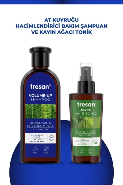Tresan At Kuyruğu Hacimlendirici Bakım Şampuanı 300 ml Tresan K.ağacı Özlü Saç Toniği 125 Ml. ürün görseli 1