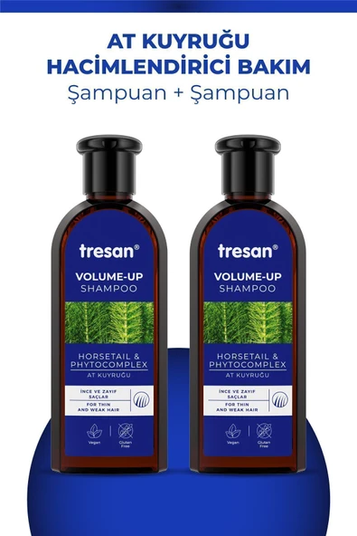 Tresan At Kuyruğu Hacimlendirici Bakım Şampuanı 300 ml X 2 Adet ürün görseli 1