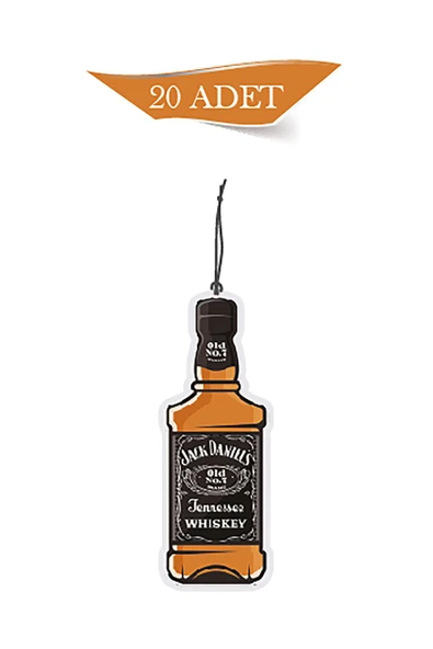ByMeyla Jack Daniels Viski Tasarımlı 20'li Oto Kokusu ve Oto Aksesuarı ürün görseli 1