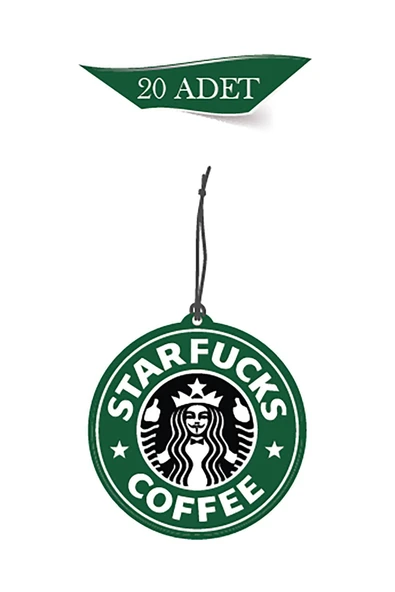 ByMeyla Starbucks Tasarımlı 20'li Oto Kokusu Ve Oto Aksesuarı ürün görseli 1